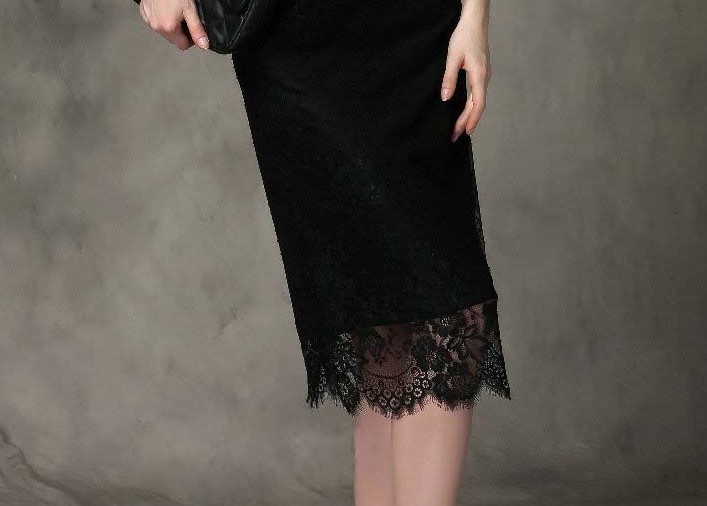 3 Yards Black Floral Embroidered Eyelash Mesh Lace Trim/ Sewing/Crafts/10″ Wide