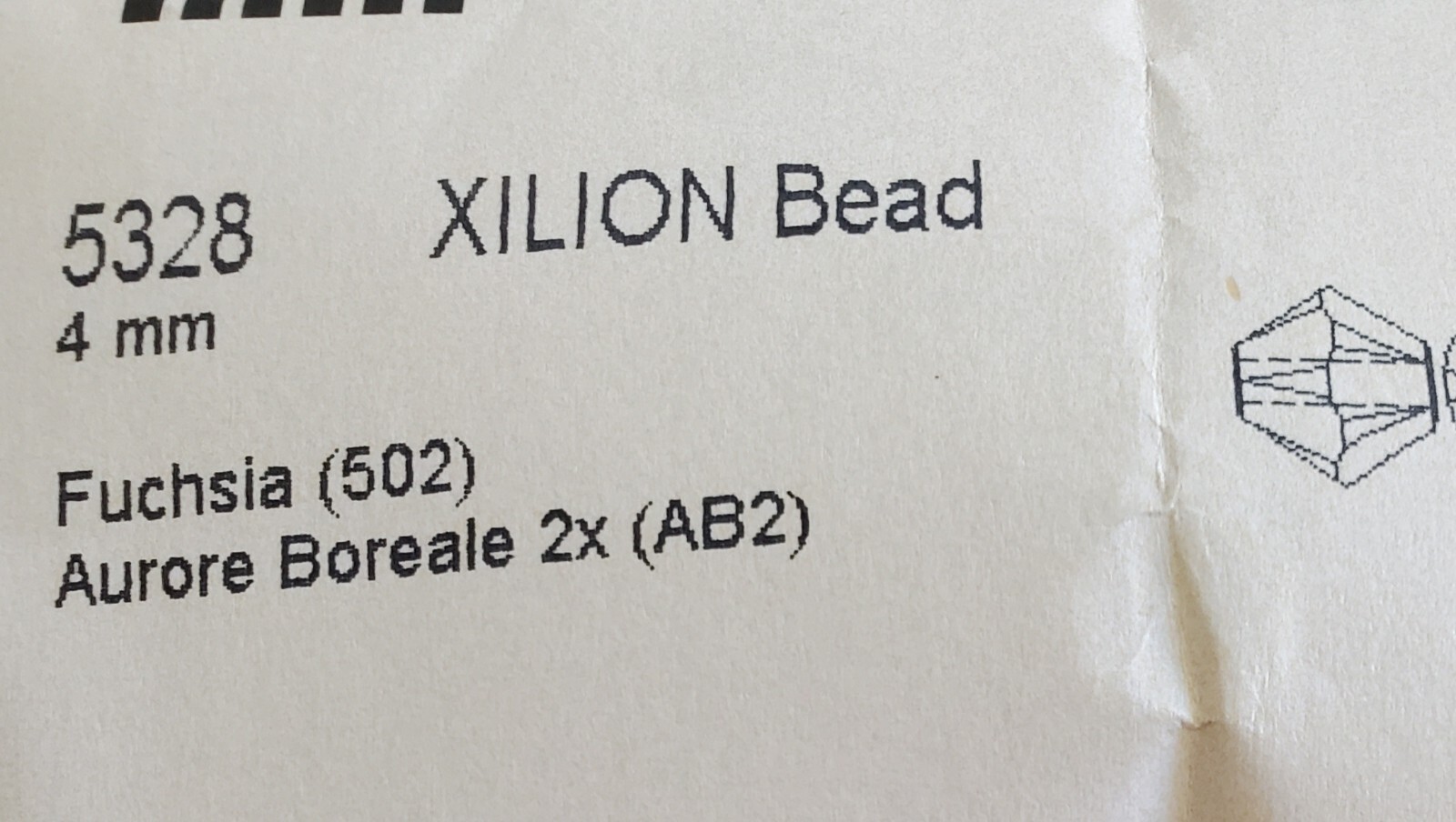 Swarovski Crystal 5328 4mm bicone beads, Fuchsia AB2X (24pcs)