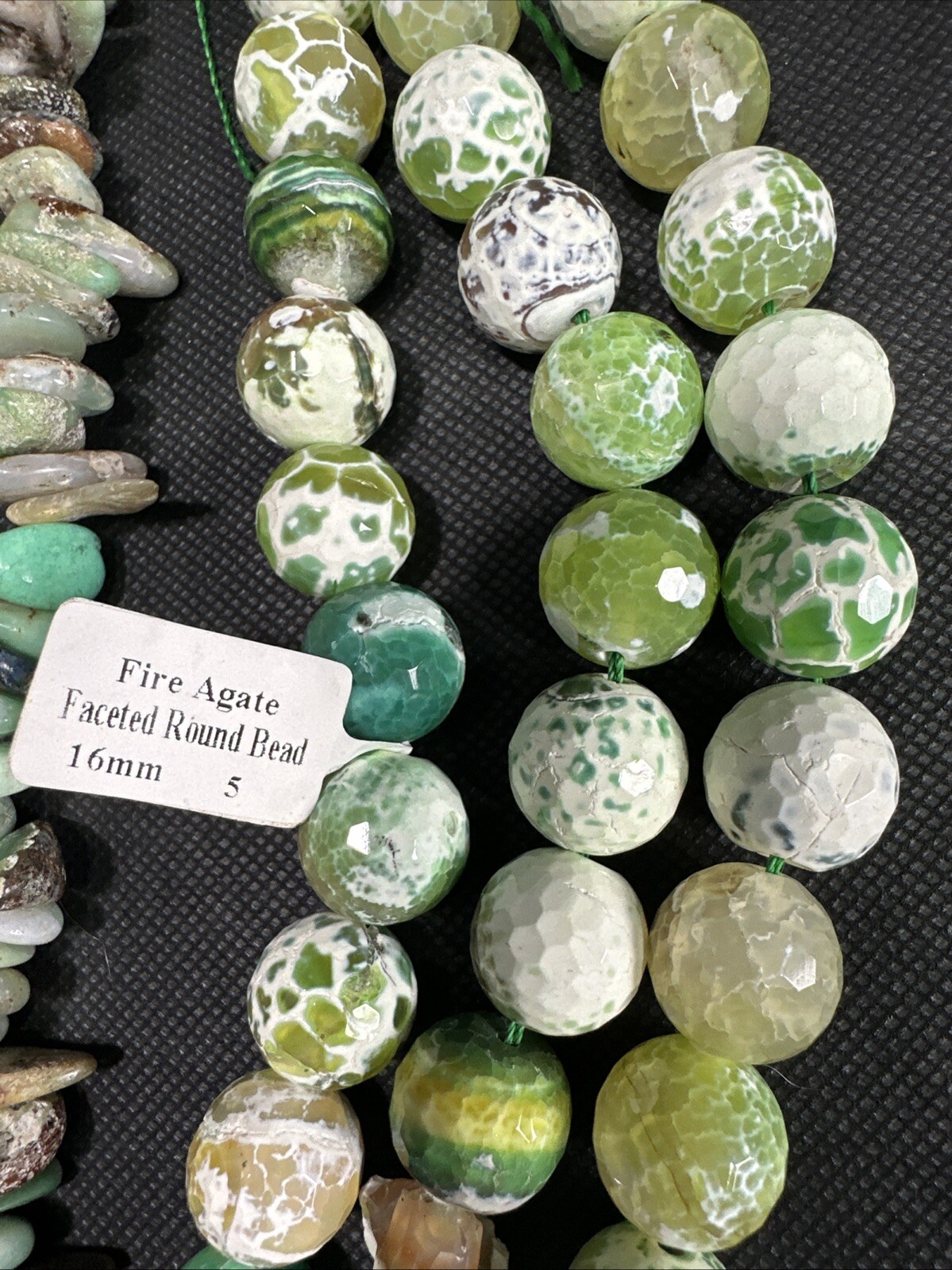 Lot of Fine Jewelry Strands Of Beads,Spacers, Pearls, Pyrite, Fire Agate & Other