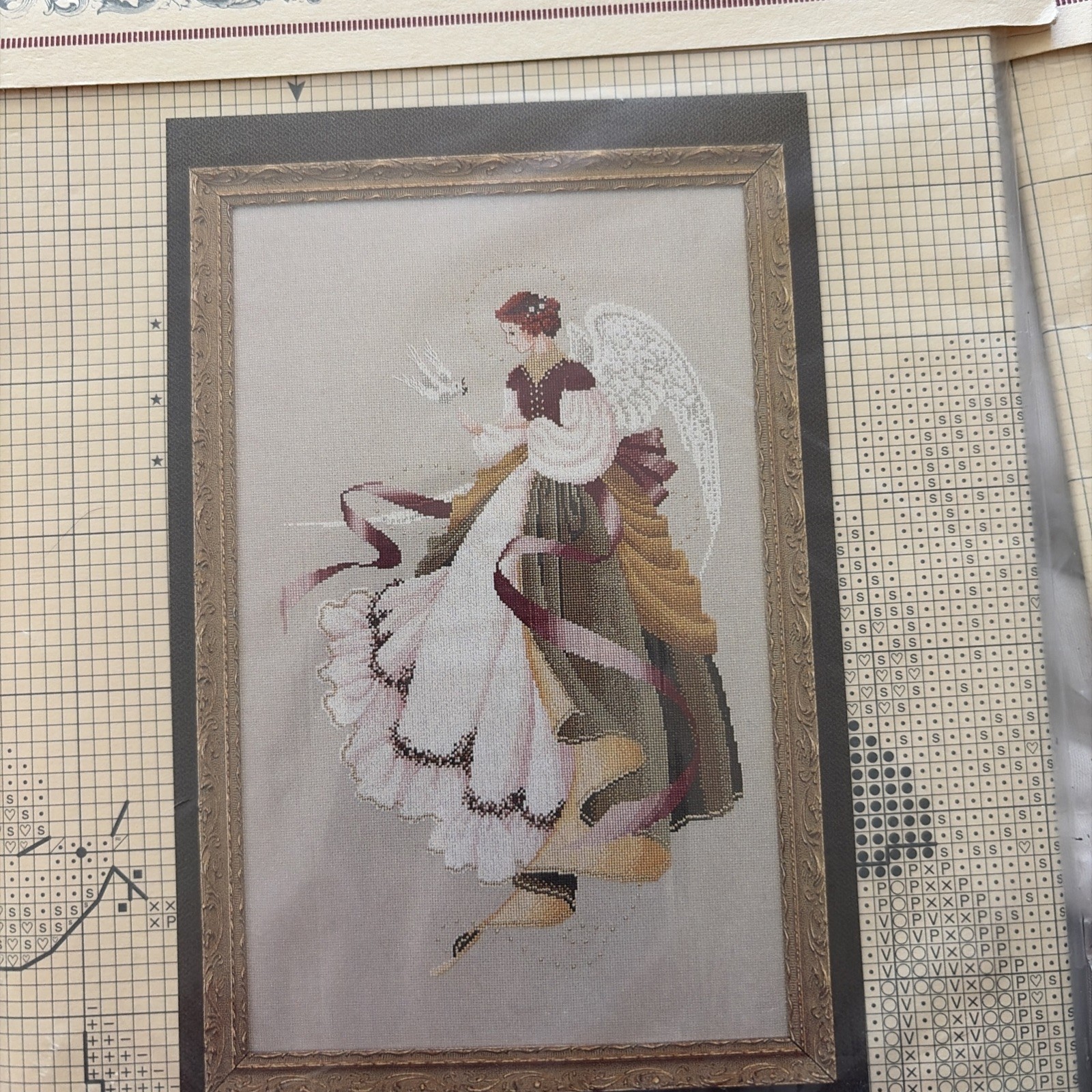 Lot 10 Lavender And Lace Victorian Designs Cross Stitch Patterns Charts