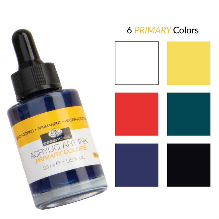 Daler Rowney / royal langnickle ~ acrylic liquid art Ink ~ colors ~ 1 oz. Bottle