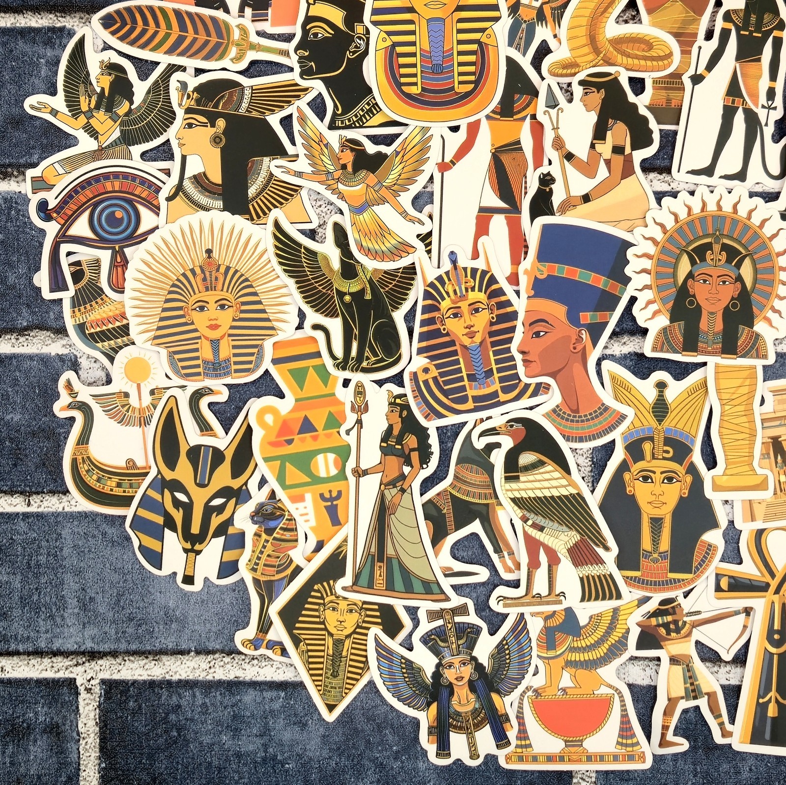 Ancient Egyptian Gods & Pharaoh Stickers | Ancient Egypt Theme | Set of 10
