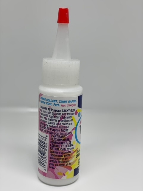 Beacon TACKY GLUE 4oz bottle – inexpensive all-purpose household PVA adhesive