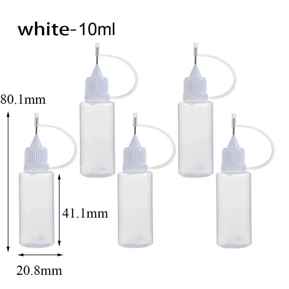 5PCS Needle Tip Glue Applicator Bottles 5-100ML DIY Craft Quilling Tool