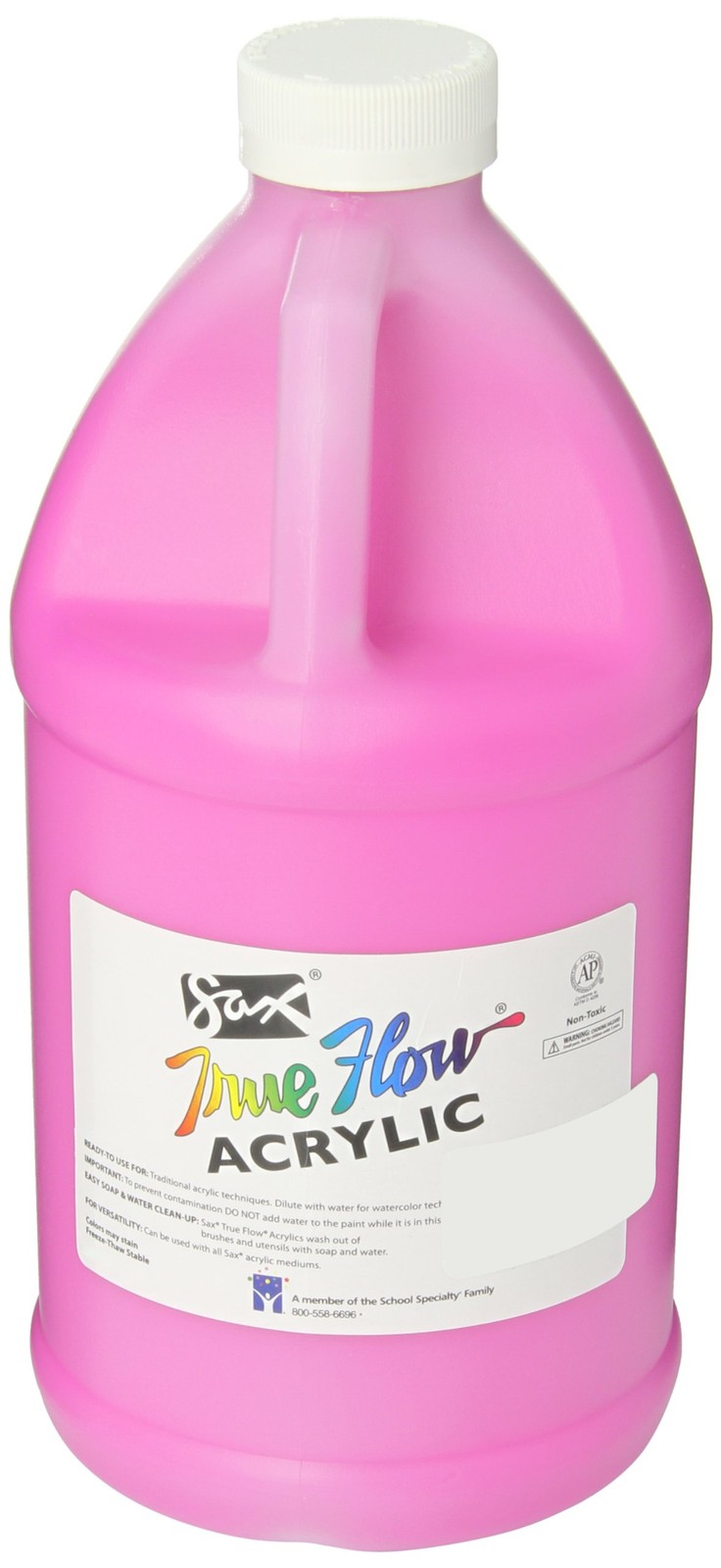 Sax True Flow Heavy Body Acrylic Paint, 1/2 Gallon, Magenta – 408508, 64 Fl Oz