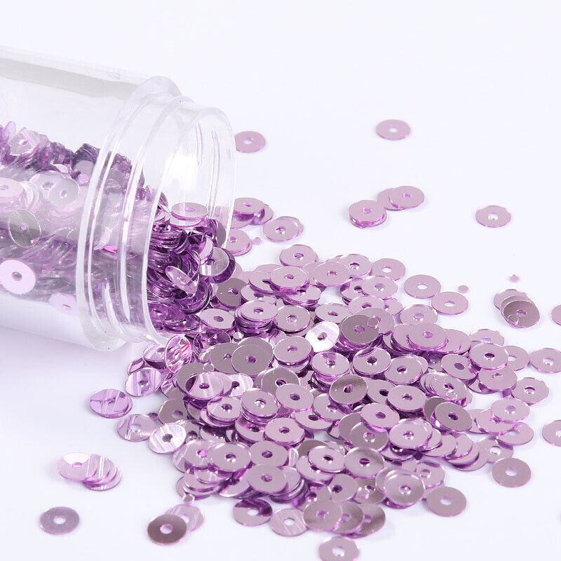 80000pcs 20 Colors Flat Round Sequins Clothing Decoration DIY Sewing Craft 2-6mm