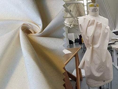 60 Inch Wide Natural 100% Cotton Muslin Fabric – Unbleached Draping Textile