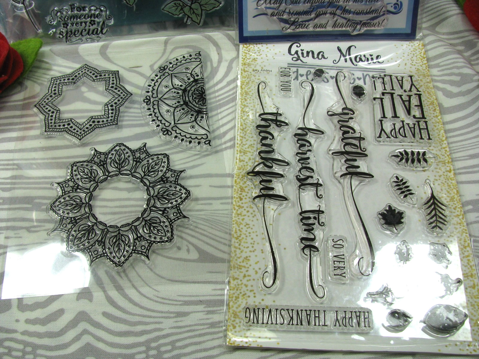 HUGE Mix Lot NEW Clear Cling Stamps, Mandalas, Florals, Prayers, FALL, CLEARANCE