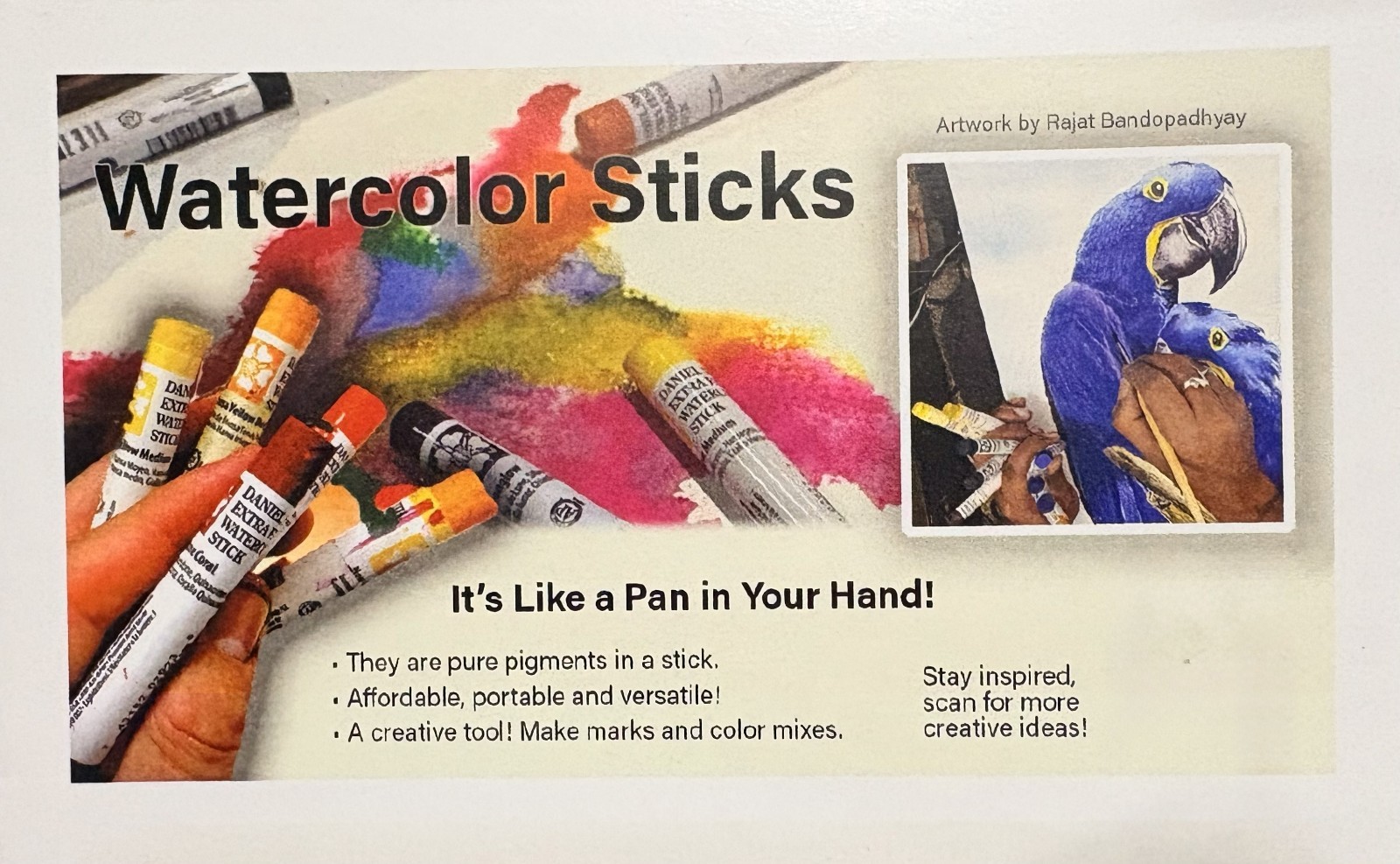 Daniel Smith Extra Fine Watercolor Sticks – 62 Colors – You Pick