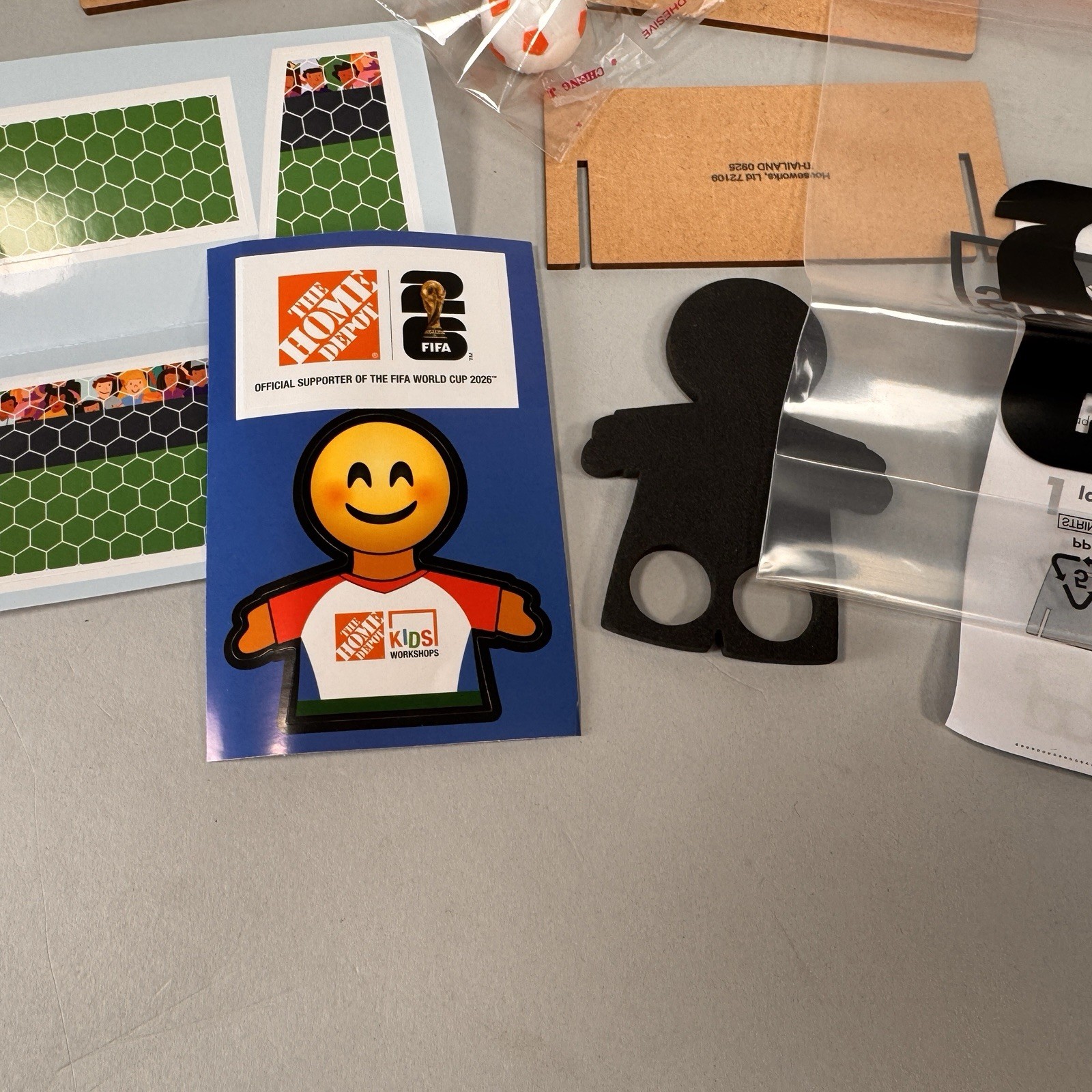 FIFA WORLD CUP Home Depot Kids Workshop Wooden kit called FLICK SOCCER