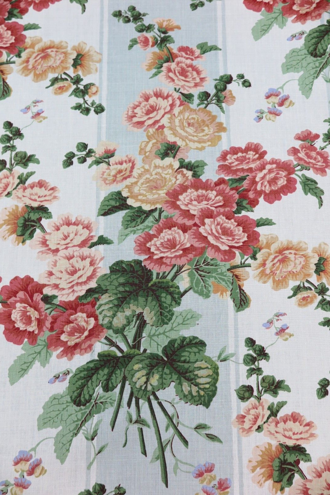 LEE JOFA CURTAIN FABRIC DESIGN “Lavinia” 8.9 METRES AQUA 100% LINEN