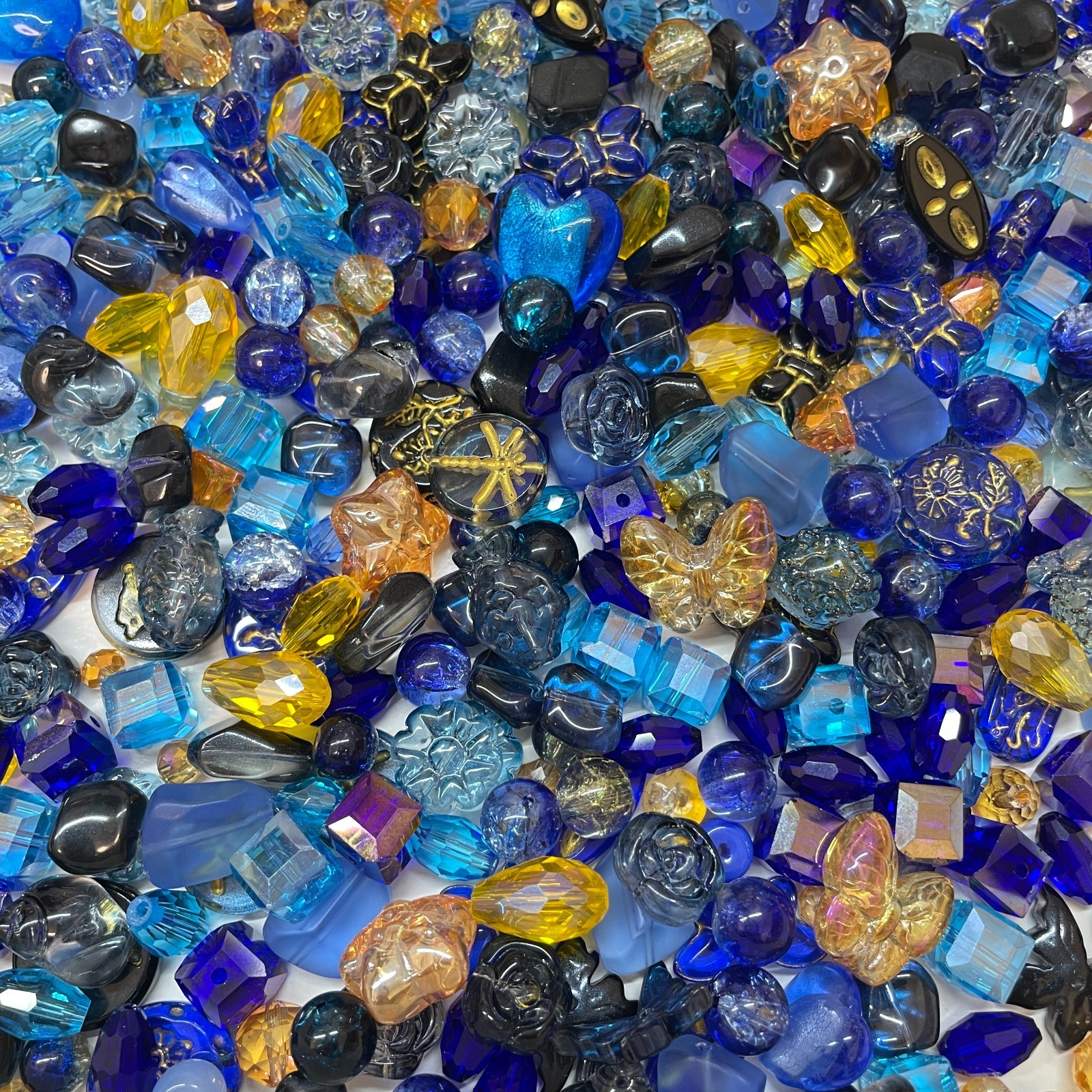 100g Handmade Glass Beads for Jewelry Making – 200 Mixed Styles Assortment