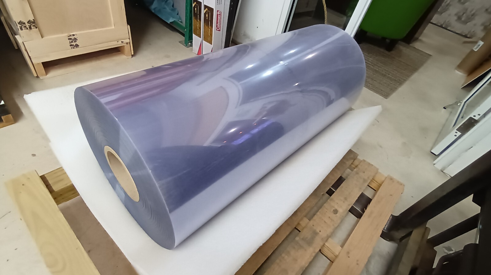 Clear Polycarbonate Roll for Face Shields Plastic Large 48.5 wide 750 feet long