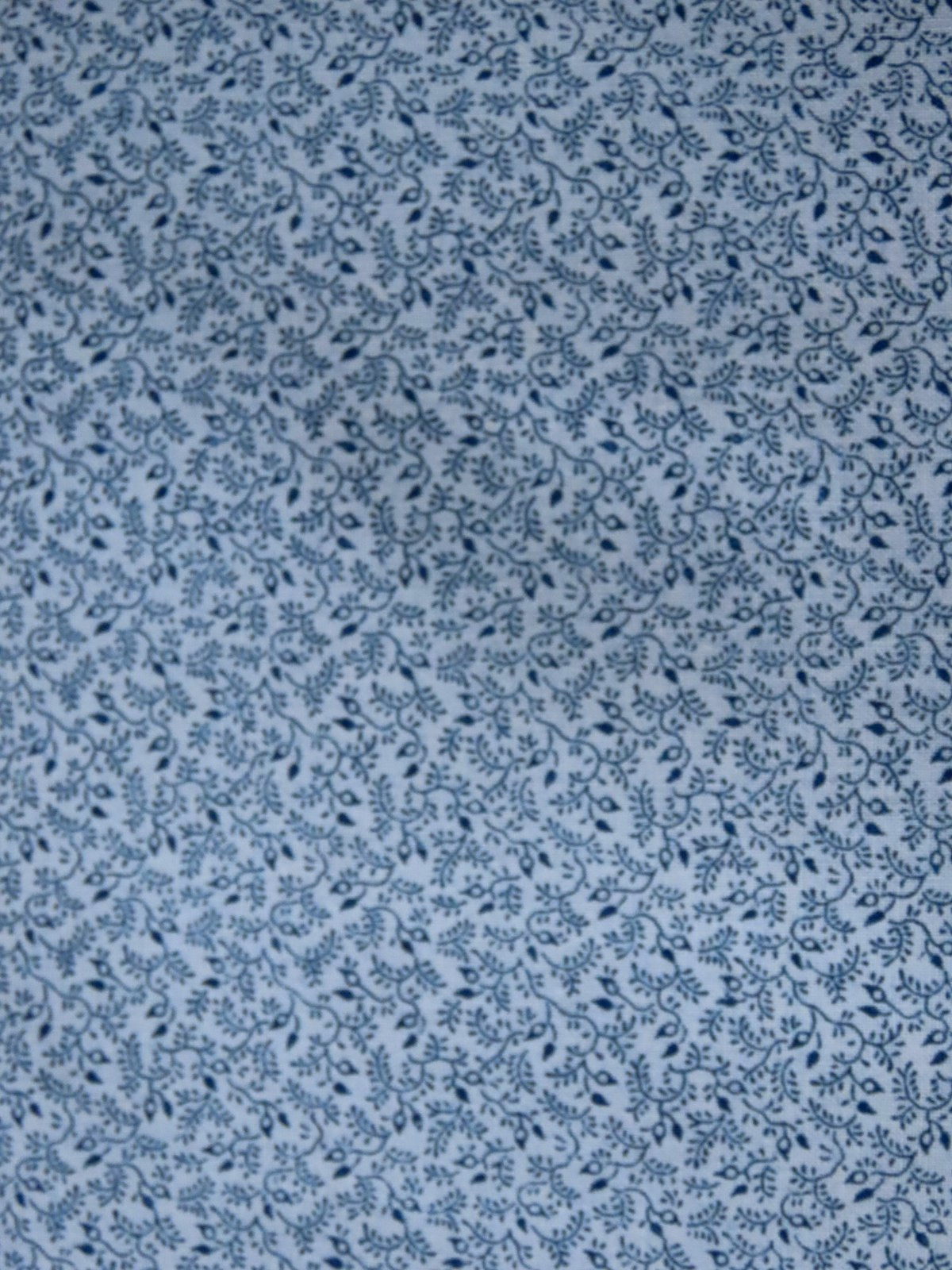Unknown Mfg Light Blue Floral Pattern 36″x44″ Fabric