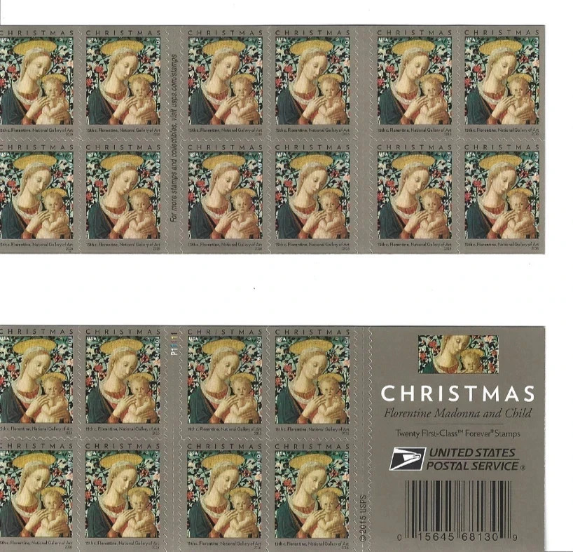 Assorted Christmas designs – 20 per sheet