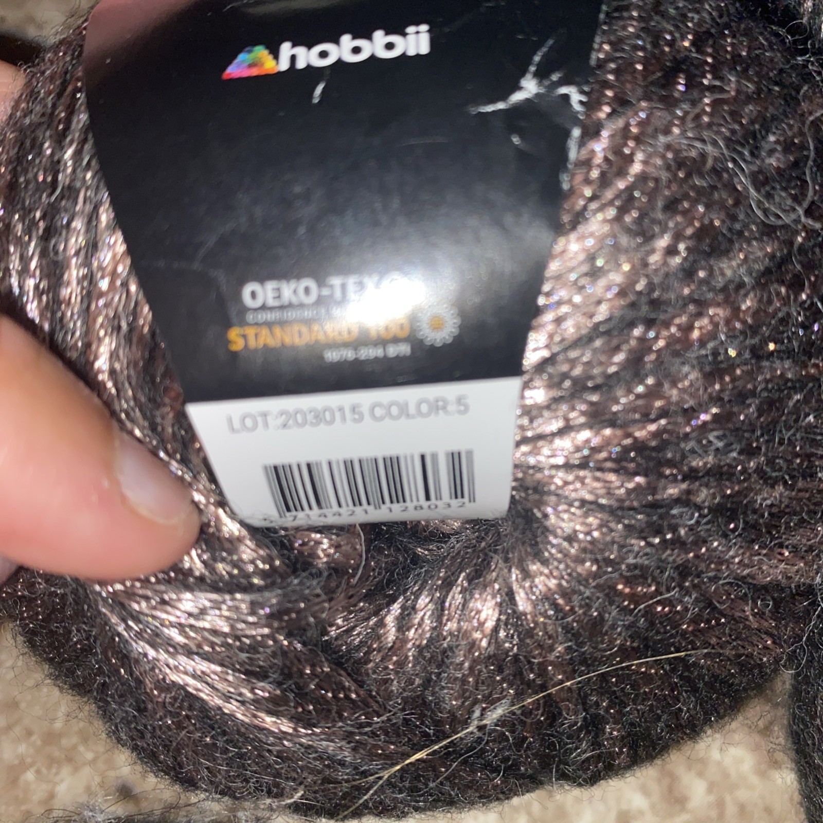Lot Of 13 Hobbii Yarn Metallico, Merino Wool Blend #5, New