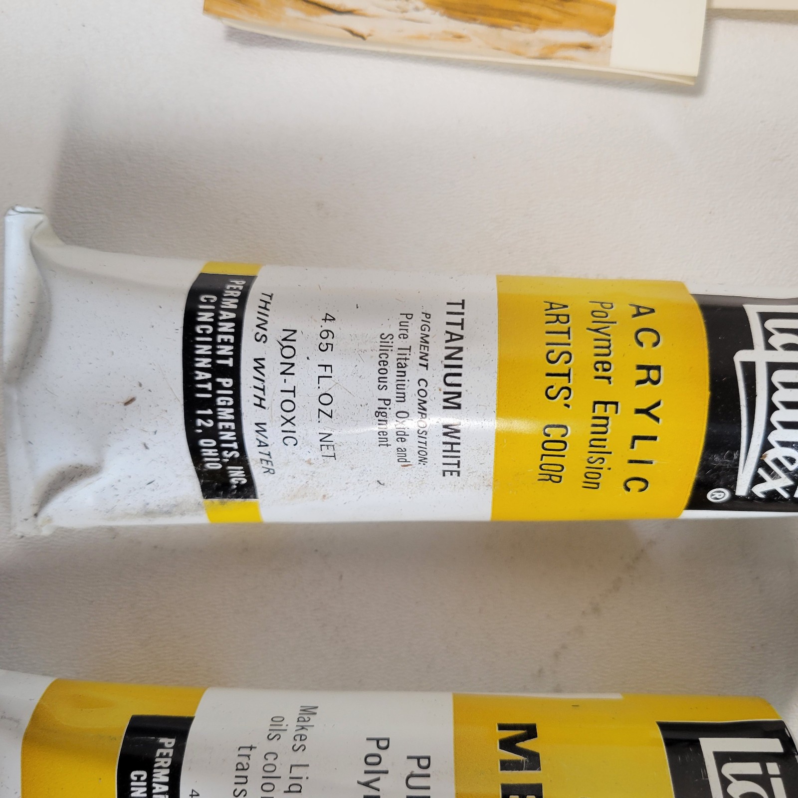 Vintage 1970s Liquitex Acrylic Color Paint Set #312 Permanent Pigments W/Case