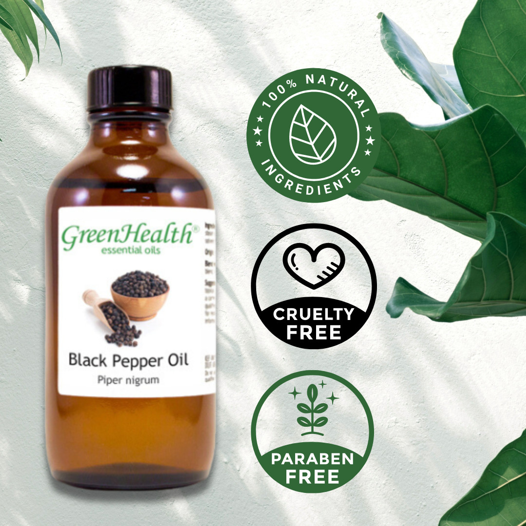 5 ml Black Pepper Essential Oil (100% Pure & Natural) – GreenHealth