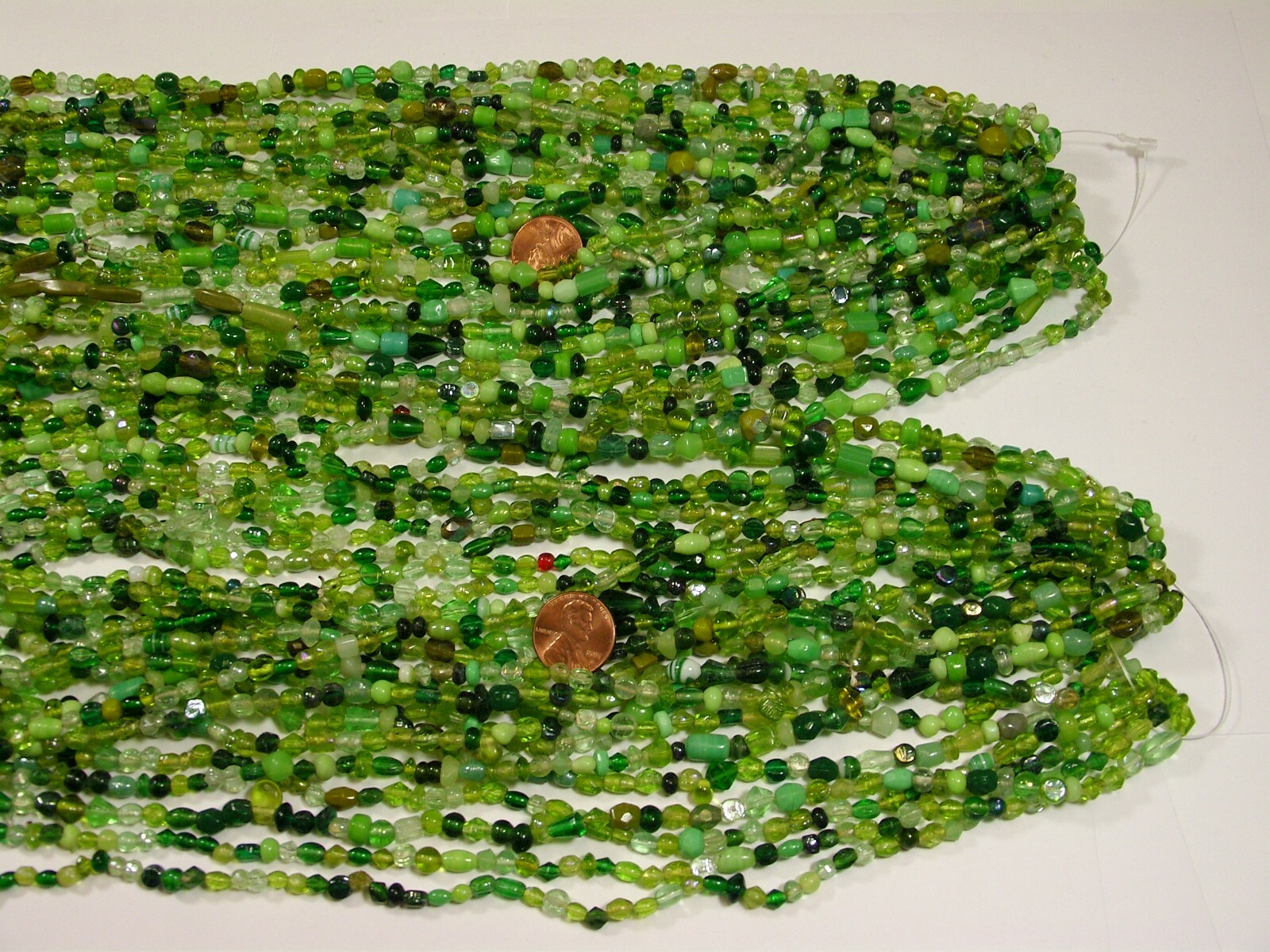 30 Strands 36″ India Handmade Assorted Color Glass Beads Wholesale Bulk (CT-45)