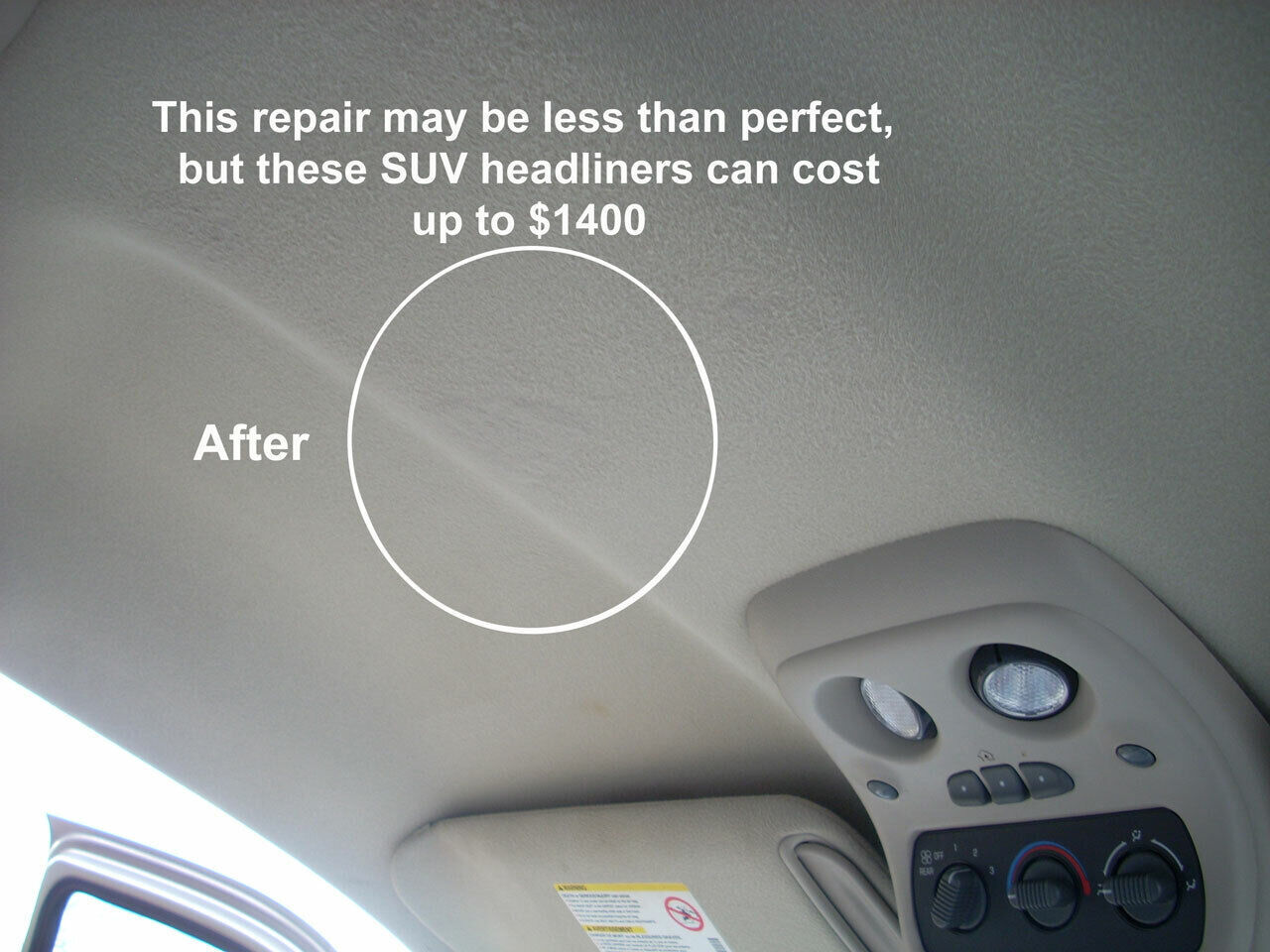 Car Roof Liner Sag Replacement Headliner Fabric Material Foam Backing 60″ Width