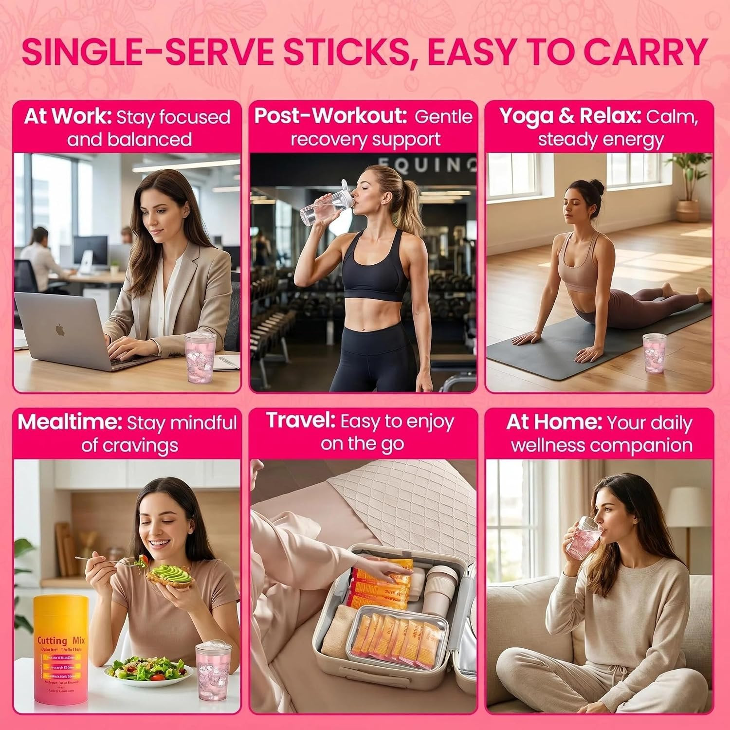 Cutting Mix Drink, Advanced Prebiotic, Vegan,Non-Gmo, Gluten-Free,Energy & Gut H