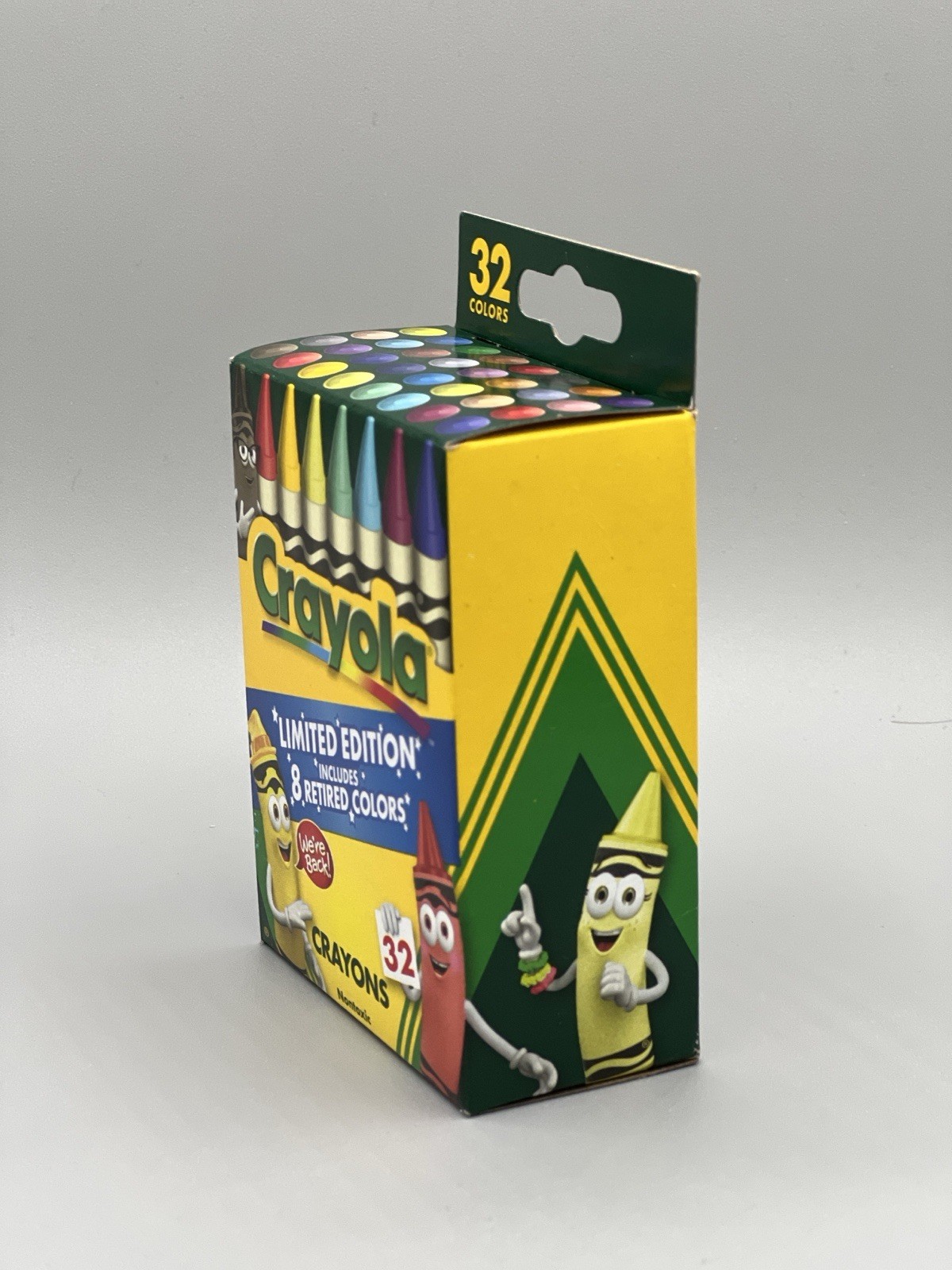32-Pack CRAYOLA Crayons with 8 Retired Colors Non-Toxic | 2025 Limited Edition
