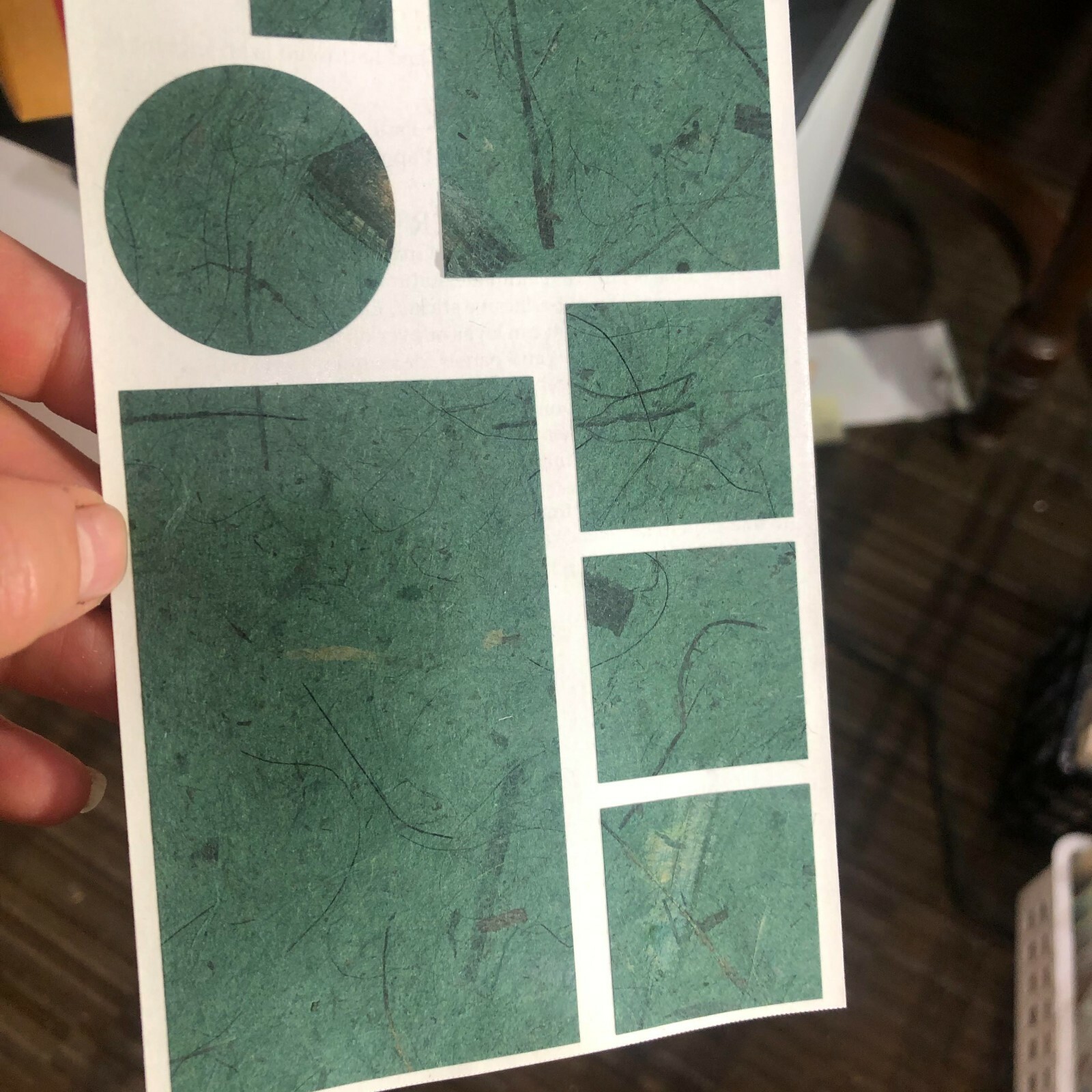 10 Mrs Grossmans Papier Blocks Viridian Stickers Homemade Paper Rustic Green
