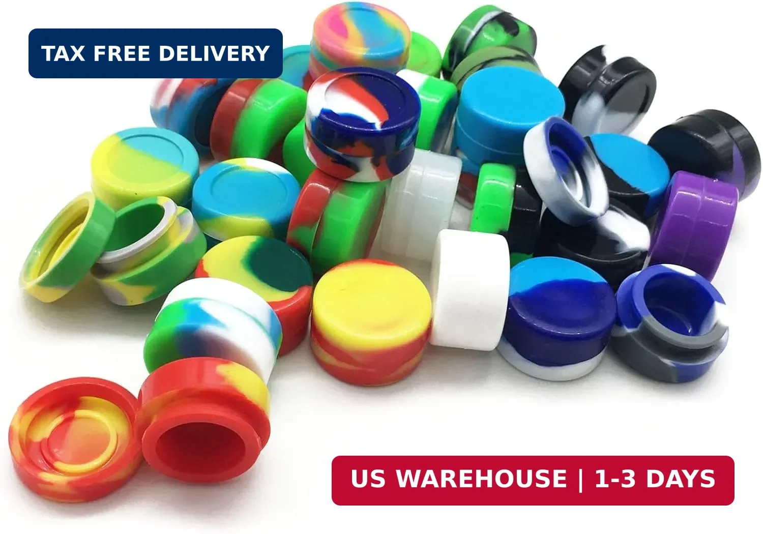 5ml Silicone Wax Concentrate Containers Non-stick Jars Multi-use (8)
