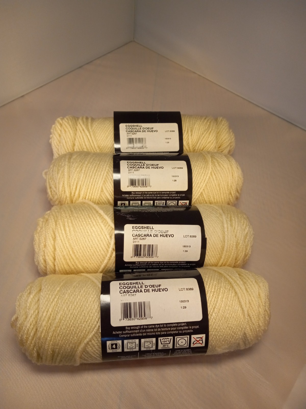 Red Heart Classic Yarn 3 New Old Stock Skeins, 1 Partial, Same Dye Lot