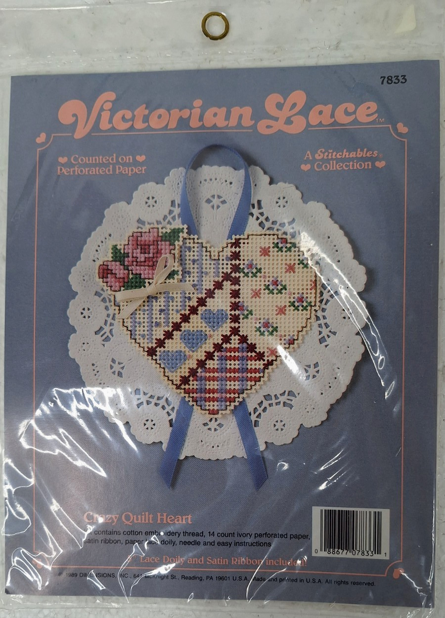 Lot Of 2 Victorian Lace Counted Cross Stitch #7839 & 7833 Kits New Old Stock