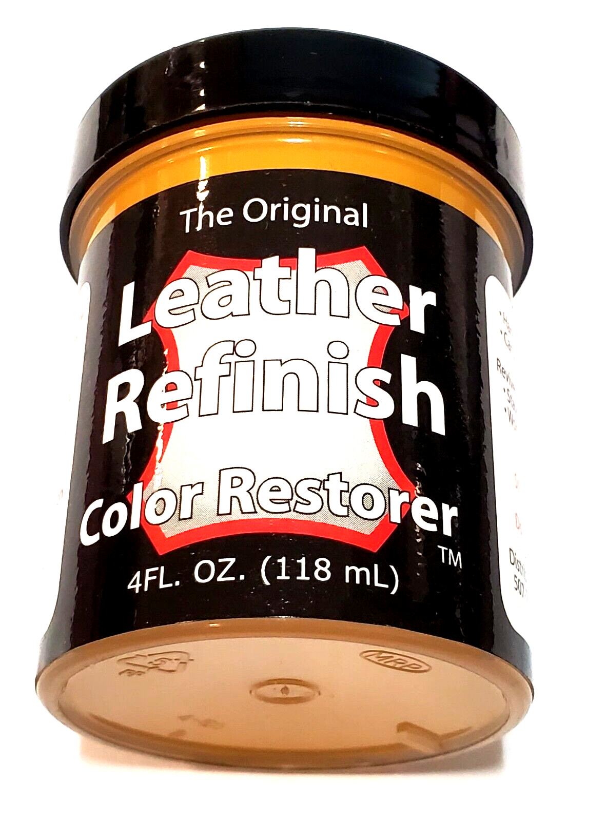 Leather Refinish Sofa Handbag Shoe Color Dye 4.oz Mustard Leather dye Restore