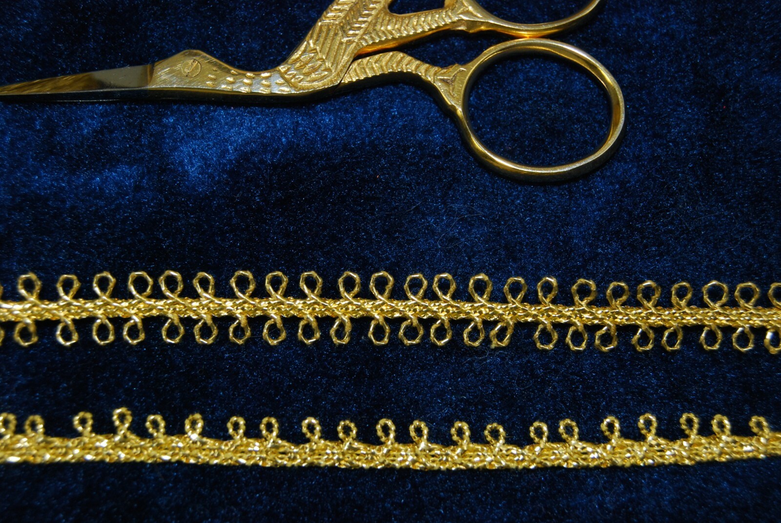 Gold or Silver Picot loop metallic braid trims sold by the yard- see variations