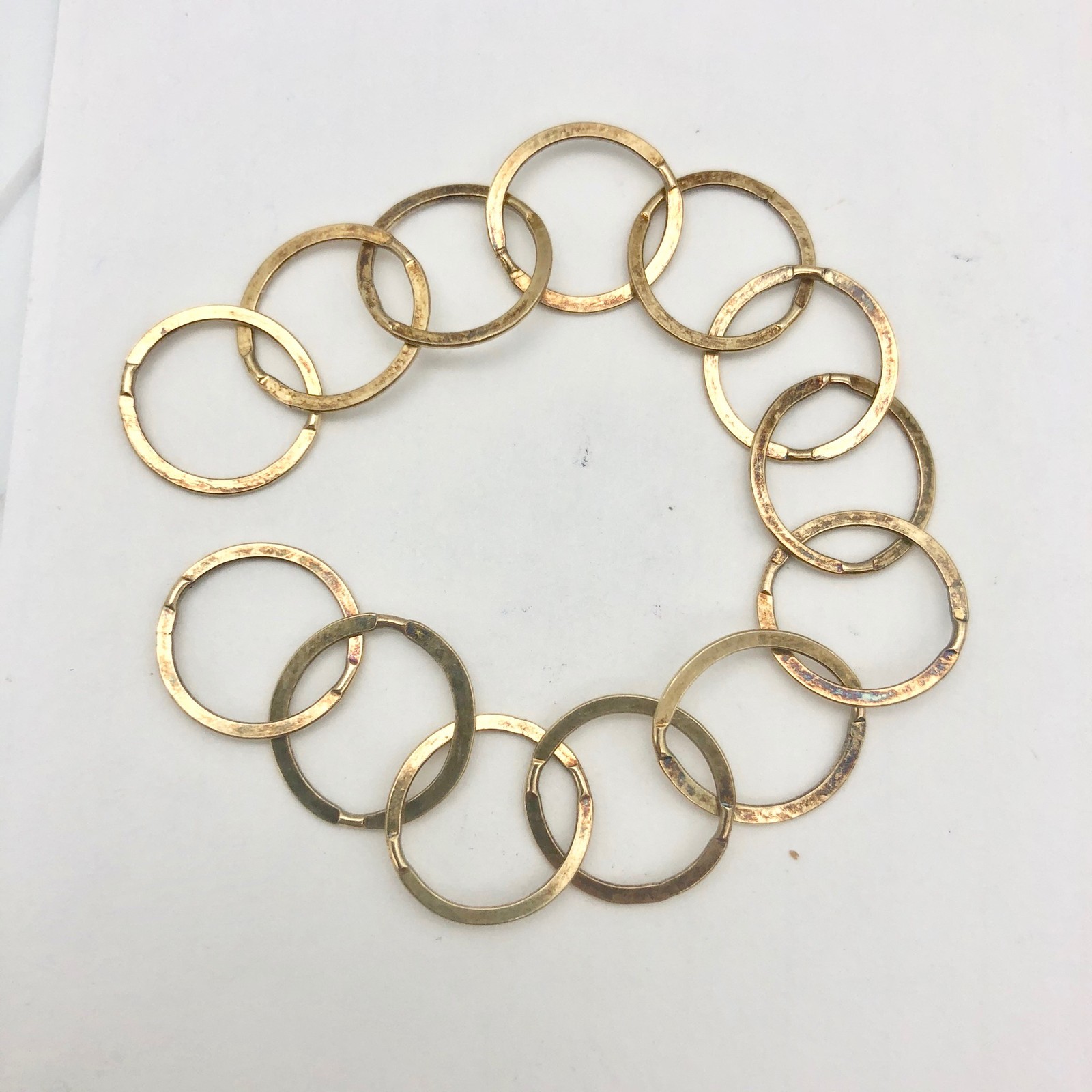 22K Vermeil 13mm Circle Chain 6 inches | 13mm | 3.3g | Gold | Circle | 13 Links|