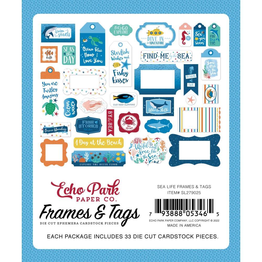 Crafts EP Tags Frames Sea Life Day at Beach Fish Whale Seas the Day Shark Turtle