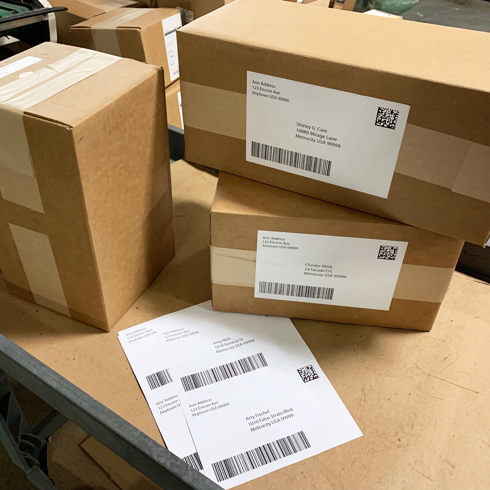 Half Sheet Self Adhesive Shipping Labels 8.5″ x 5.5″ Blank Labels Brand USA Made