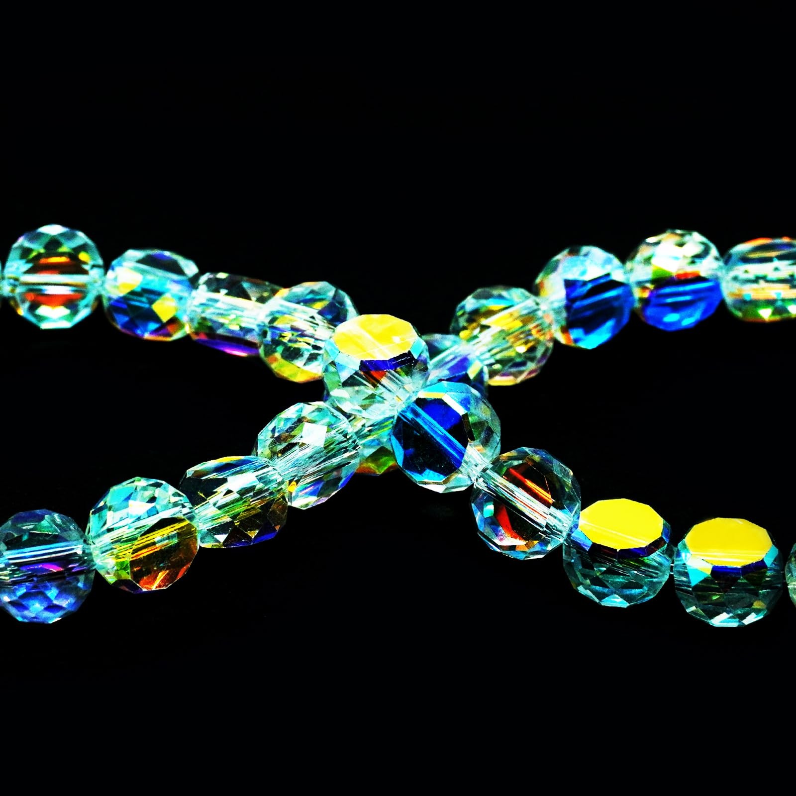 DIQIO 6mm Crystal AB Flat Coin Beads