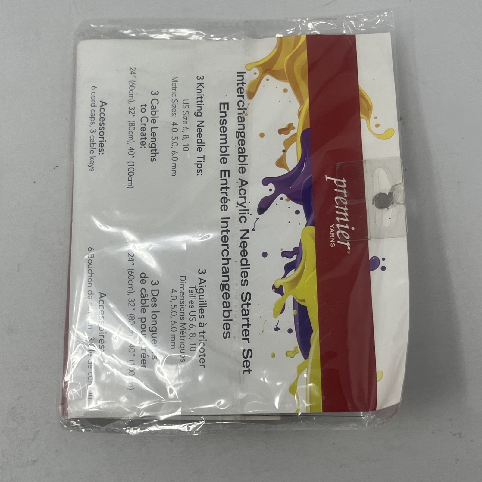 Premier Yarns Interchangeable Acrylic Needles Starter Set Knitting 6, 8, 10