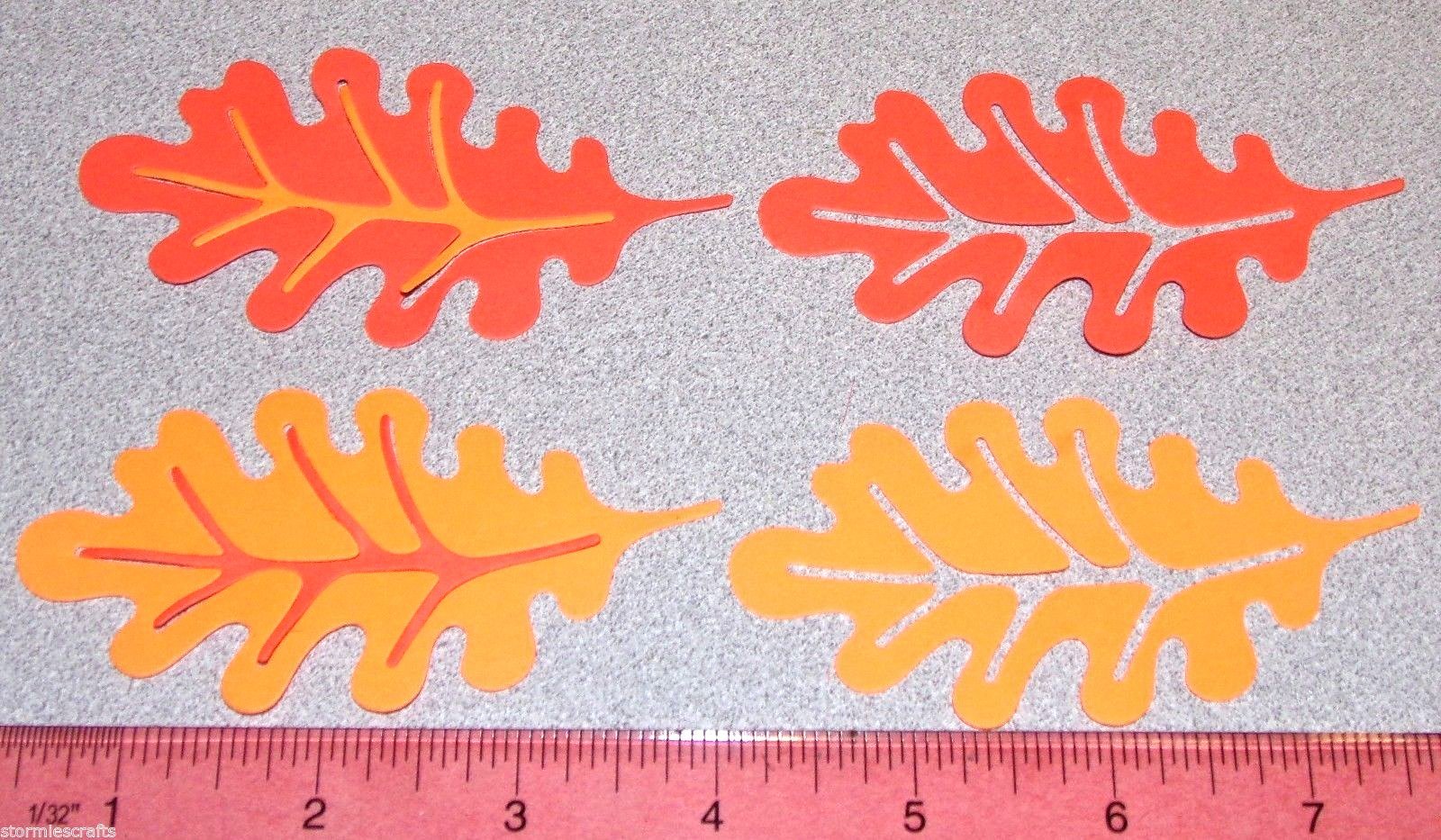 Leaf Die Cuts Maple Leaf & Oak Leaf 9 colors 2 designs 80pc Handmade Free Ship