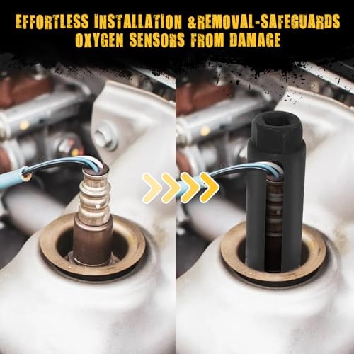 O2 Oxygen Sensor Socket Thread Chaser Set, Automotive O2 1/2*3/8*7/8 5pcs