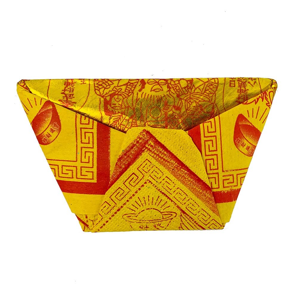 1 Set Ancestor Money Joss Paper Chinese Ingot Zhaocai Yuanbao Worship Gift
