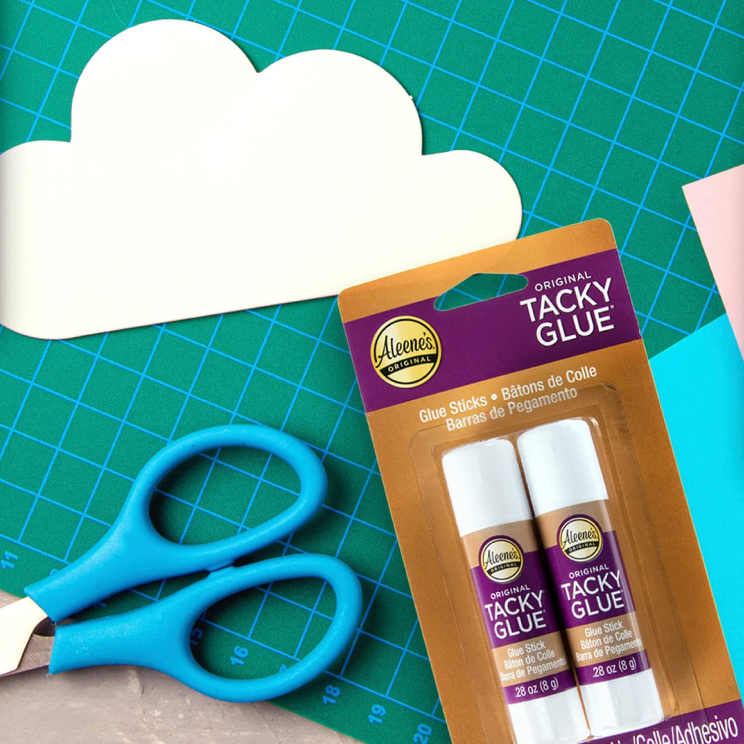 Aleene’s Original Tacky Glue Sticks 2 Pack Easy Glide No Mess Adhesive