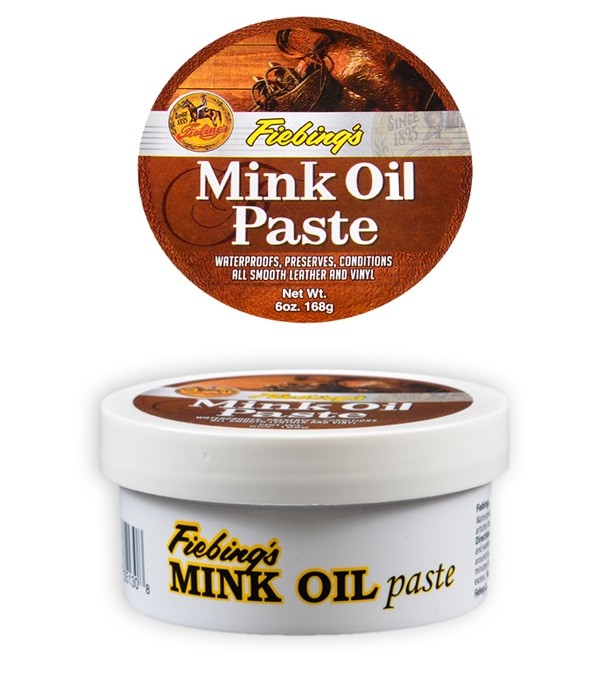 Fiebing’s Mink Oil Paste Waterproofs Preserves Conditions Leather & Vinyl 6-Oz.