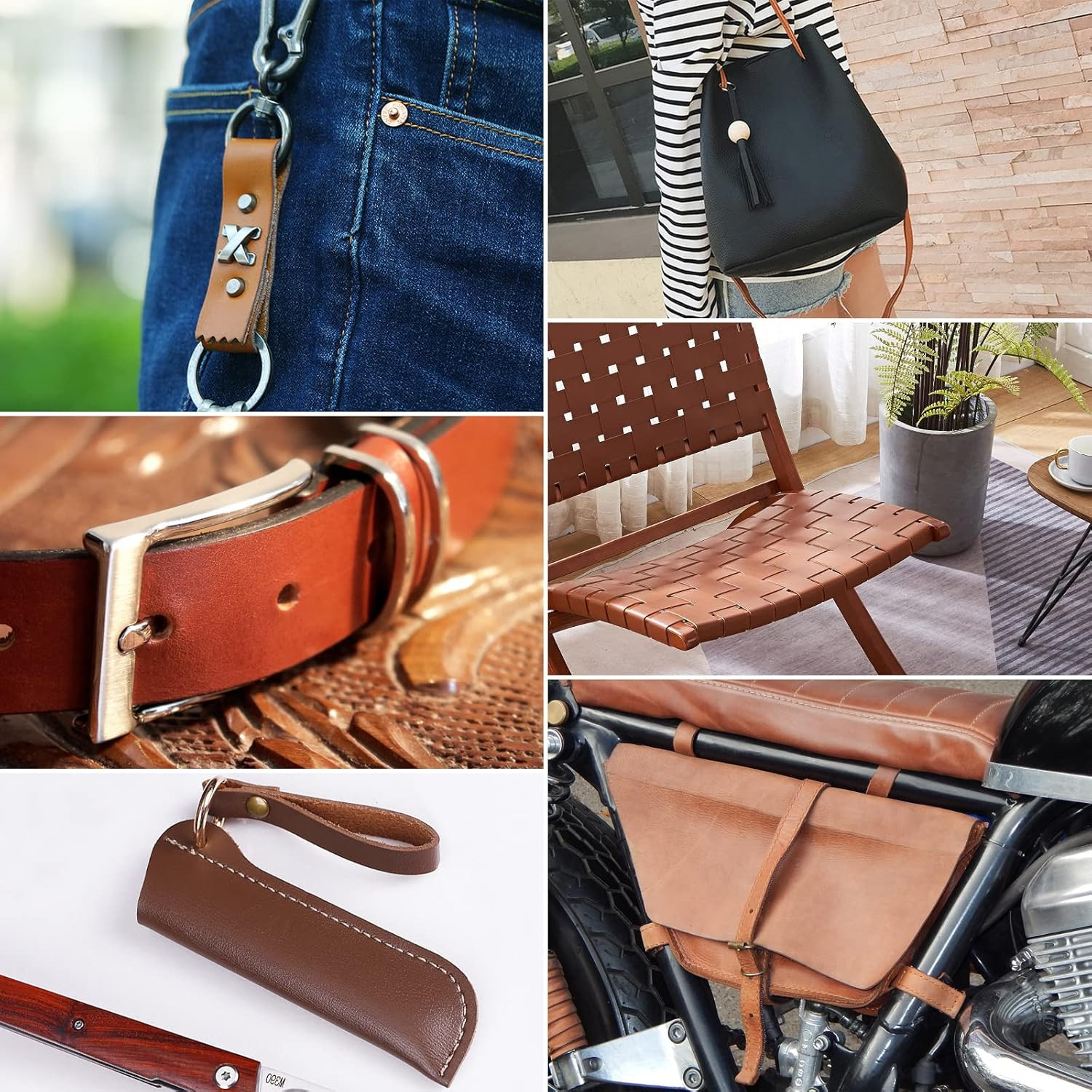 1 Inch Wide Leather Strap 72 Inch Long, 2mm Thick Full Grain Oil Tan Leather Str