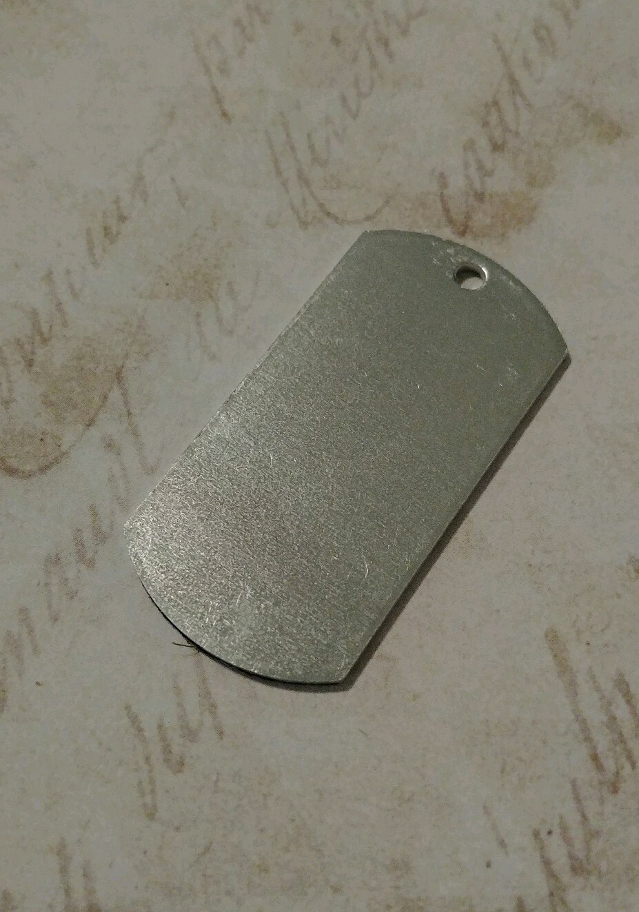 Large Dog Tag Stamping Blank 2″ Silver Aluminum 14 Gauge Metal Working