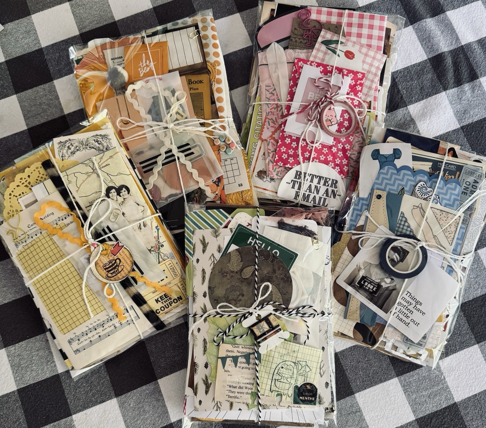 100+ Piece Junk Journal Supply Ephemera Vintage Modern Lot Paper Unique Mystery