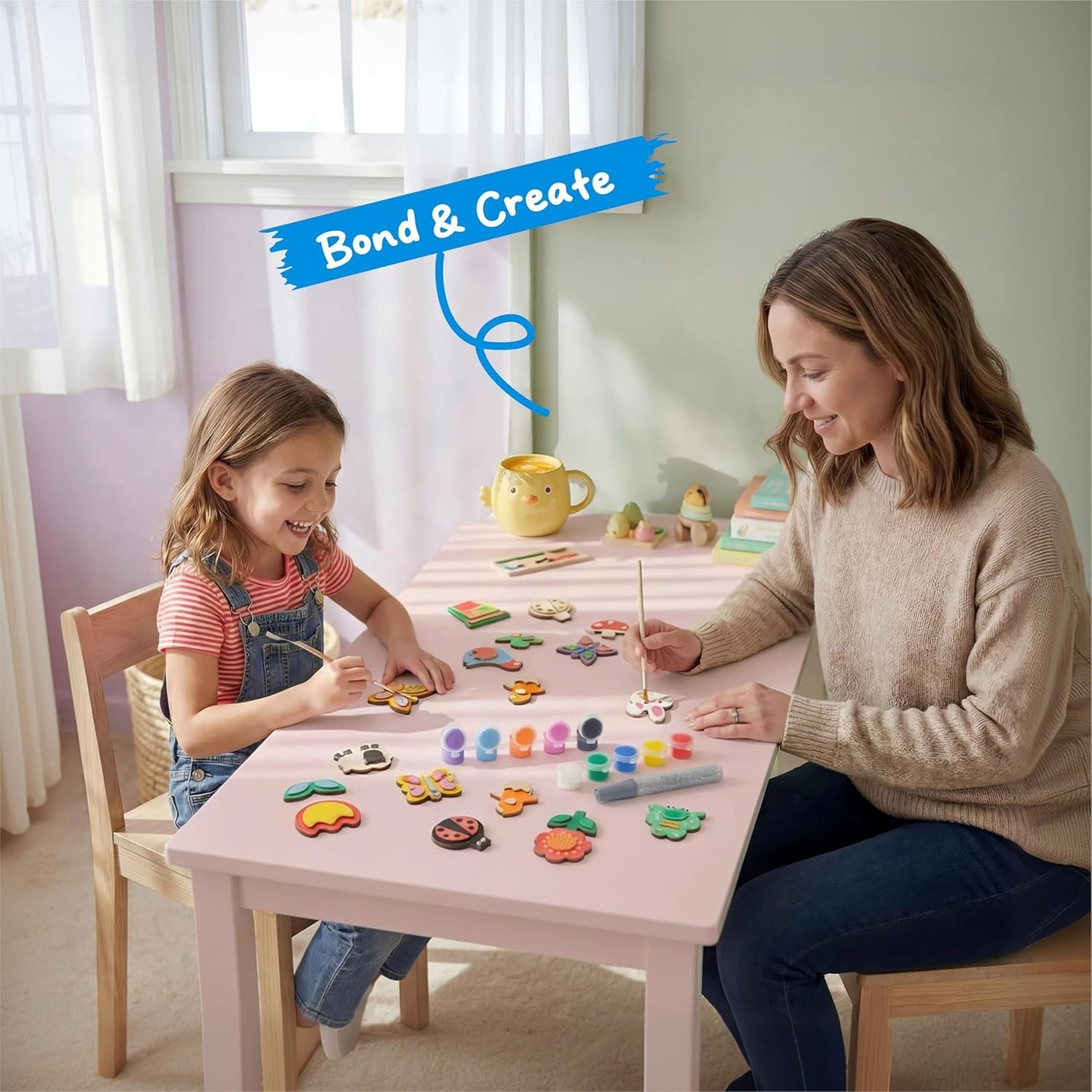 Non-Toxic 12-Piece Wooden Magnet Creativity Kit – Perfect for Kids’ Parties