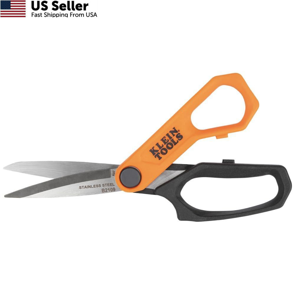 Klein Tools B2109 Heavy Duty Scissors, Multipurpose Utility 9-Inch, Orange