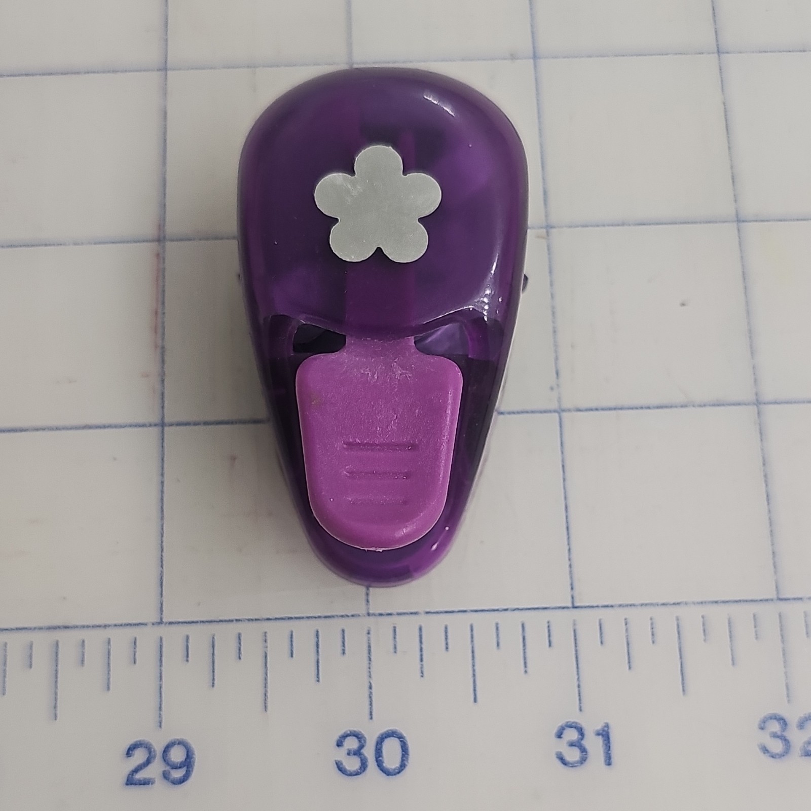 Flower Theme Paper Punch Purple S.749.278 Less Than 1″