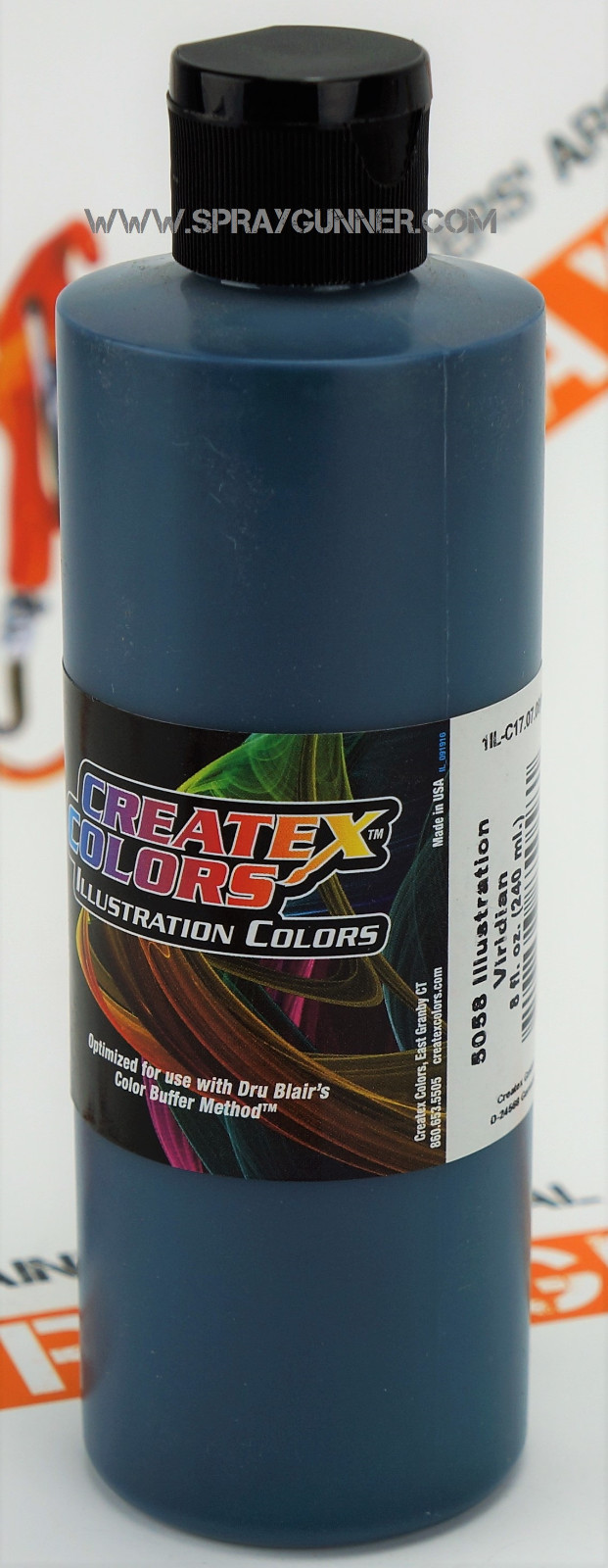 8oz Createx Illustration Colors Viridian 5058