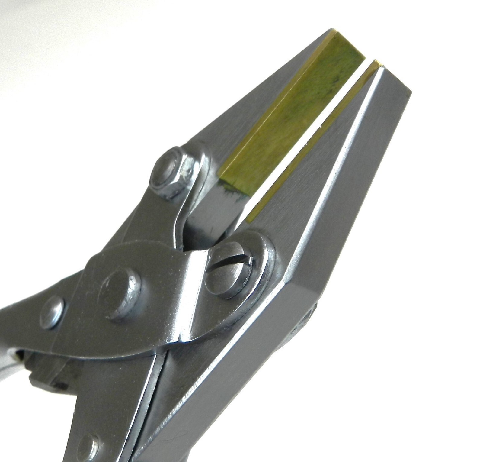 Brass Jaw Parallel Flat Nose Pliers 125mm Non Marring Jaws for Jewelry Crafts